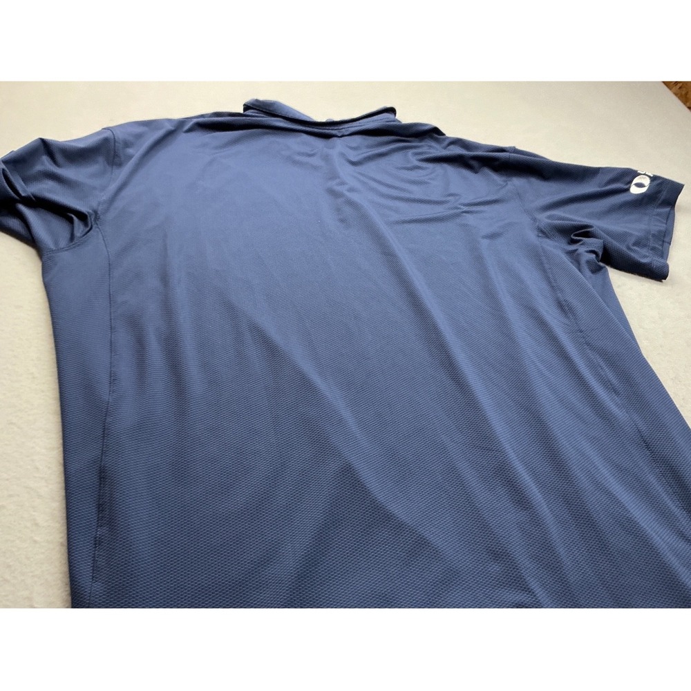 Nike Golf Polo Shirt Navy Blue Dri-FIT Textured Short Sleeve Men 3XL Performance